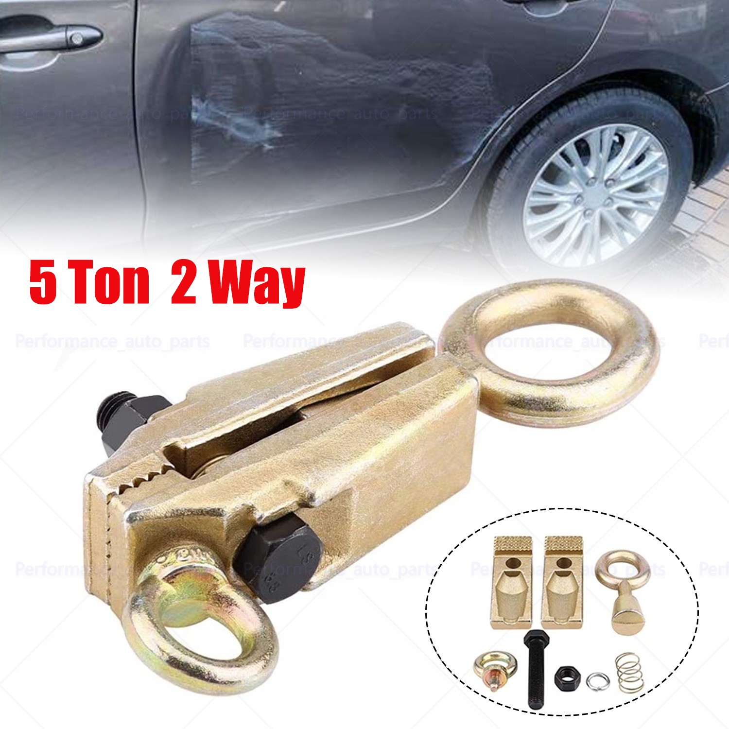 5 Ton Car Body Repair Tool 2 Way Puller Pull Clamp Grips Frame Self-Tightening