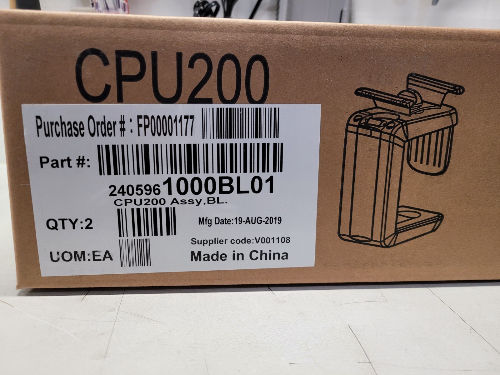 NEW CPU200 Humanscale CPU Holder Silver/Black Under-Desk Mount (2 Pack) 1000BL01
