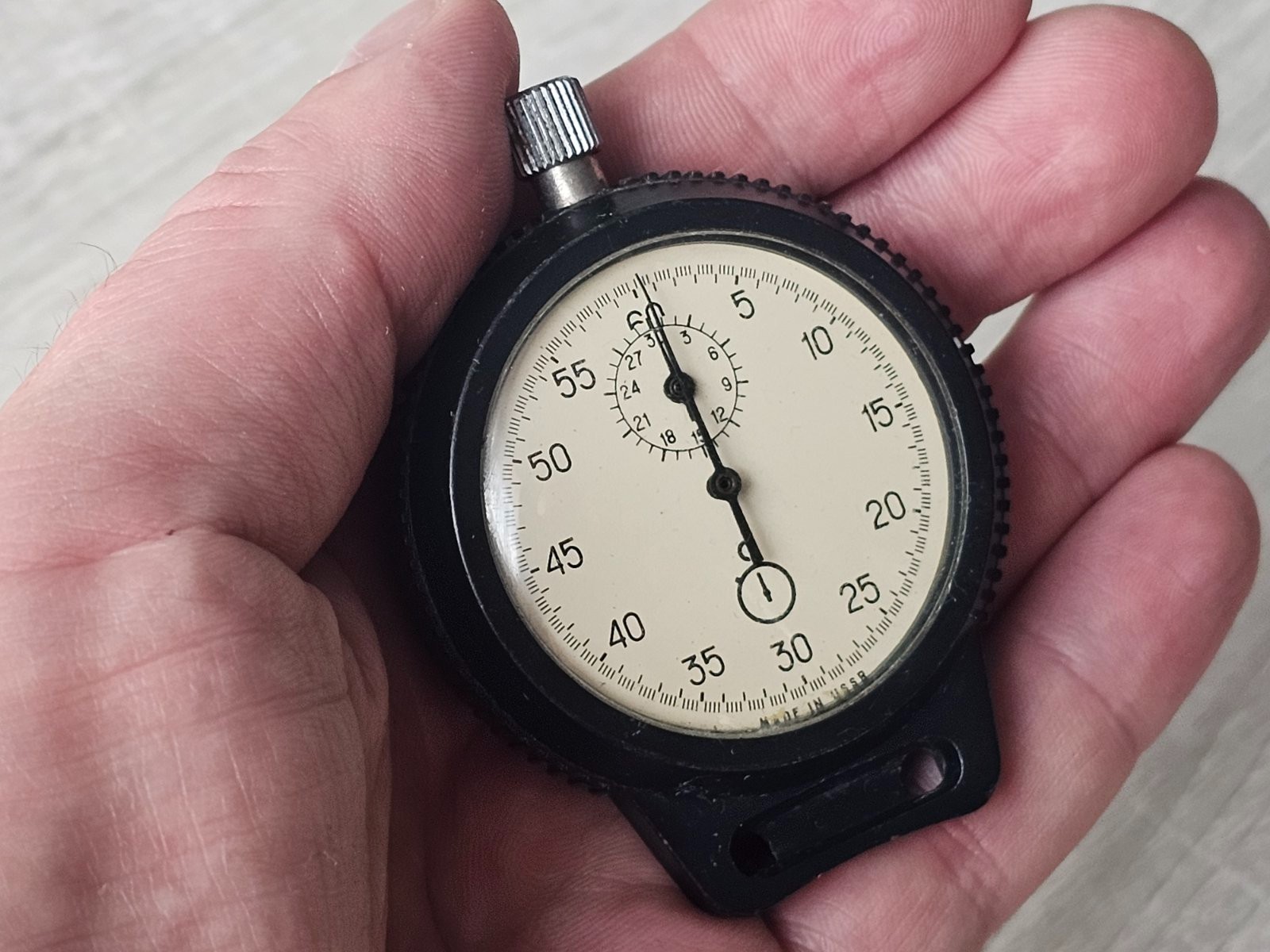 Vintage Soviet Mechanical Stopwatch | USSR Made Sports Timer