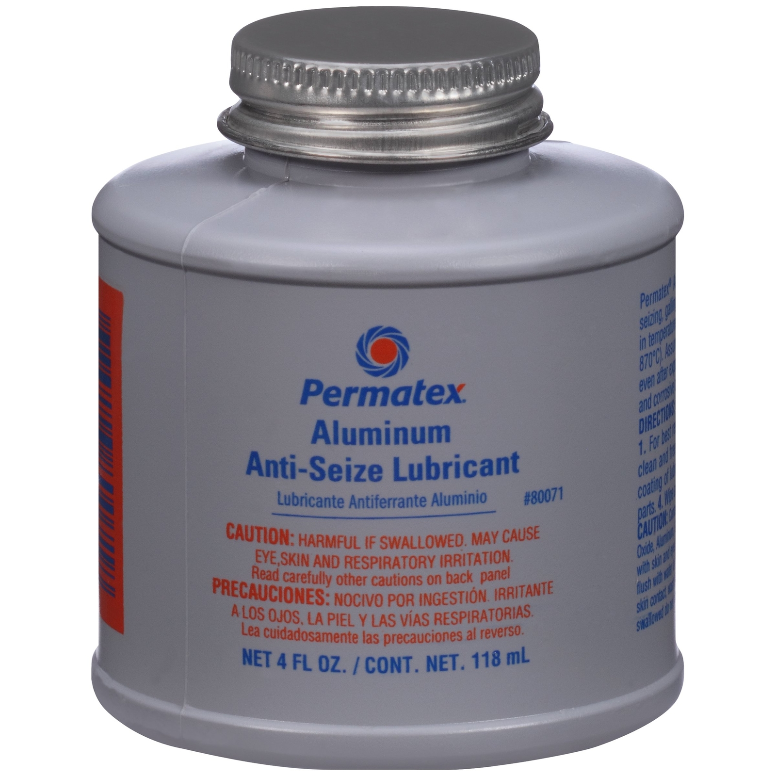 Permatex 80071 Anti-Seize Lubricant with Brush Top Bottle 4 oz.