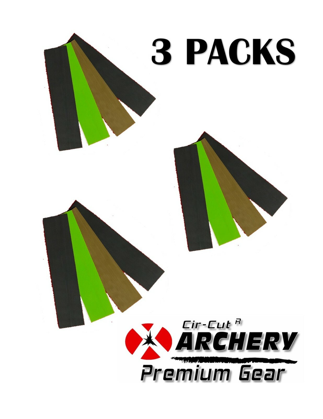 3 PACK LOT - CAMO Whisker BOW STRING Silencers Reduce Noise & Twang Archery SAVE