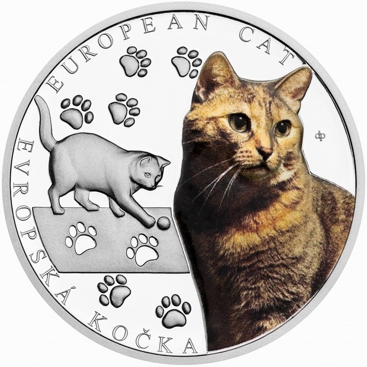 Niue 2026 EUROPEAN SHORTHAIR Cat Breeds Meow $1 1 Oz Pure Silver Color Proof