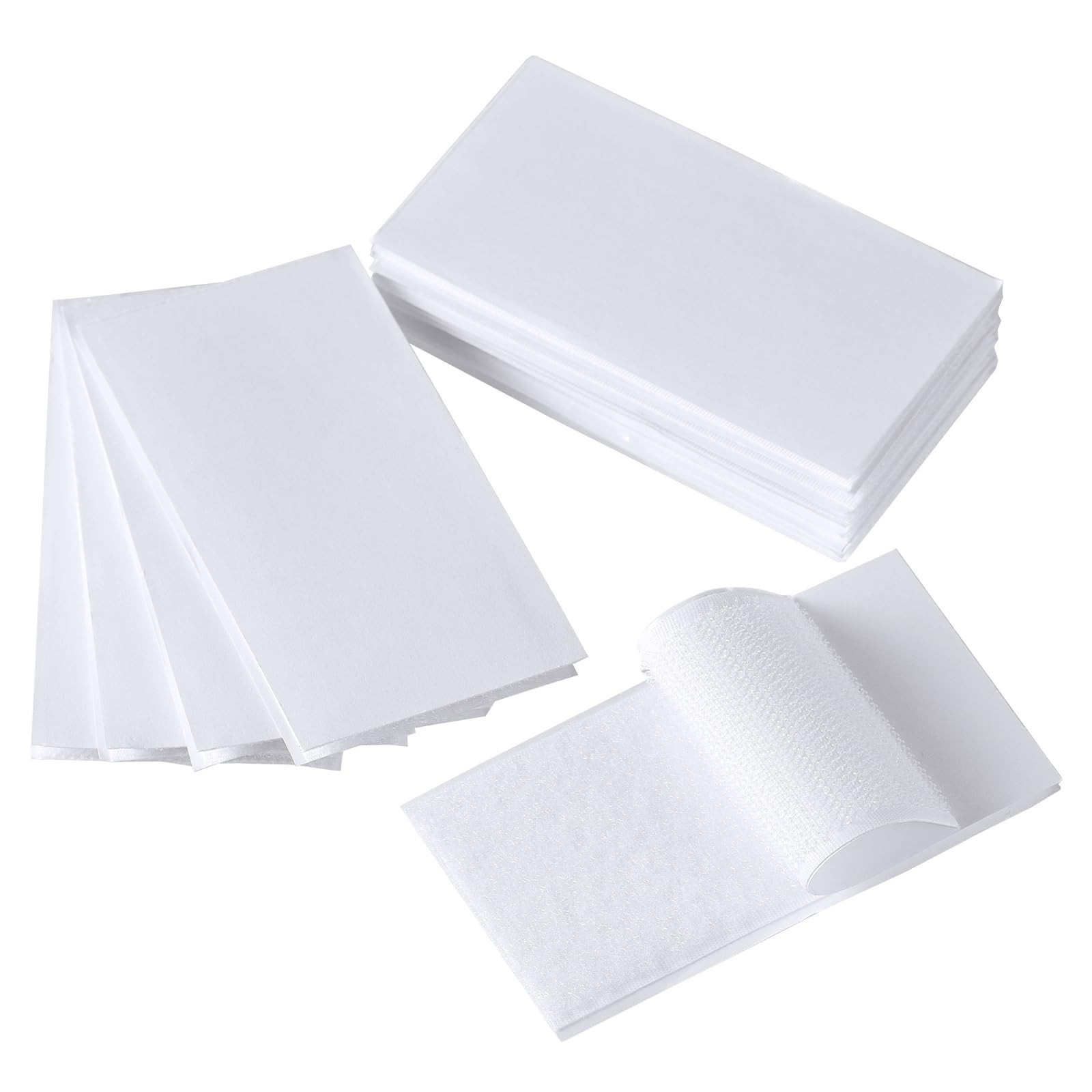 10 Sets 1x4 Inch Hook and Loop Strips with Adhesive Fasten Mounting Tape