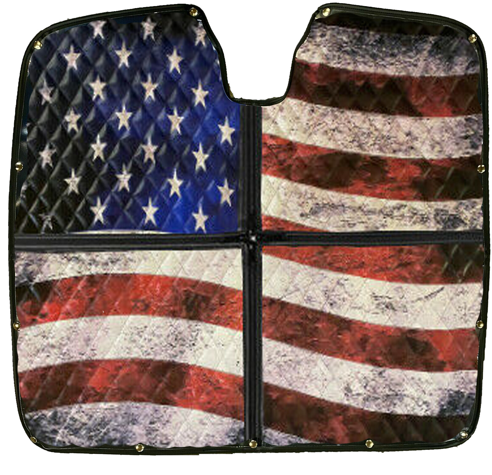 Premium Kenworth T660 Quilted Old Glory Winter Front