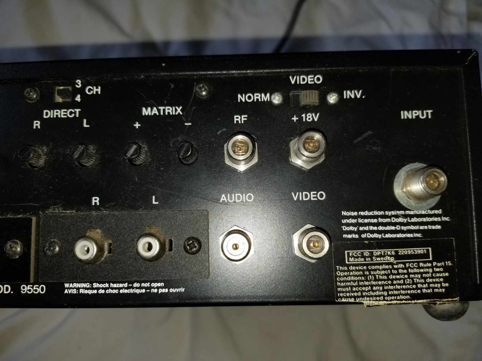Luxor Satellite Controlled Receiver 9550 Untested but Powers On