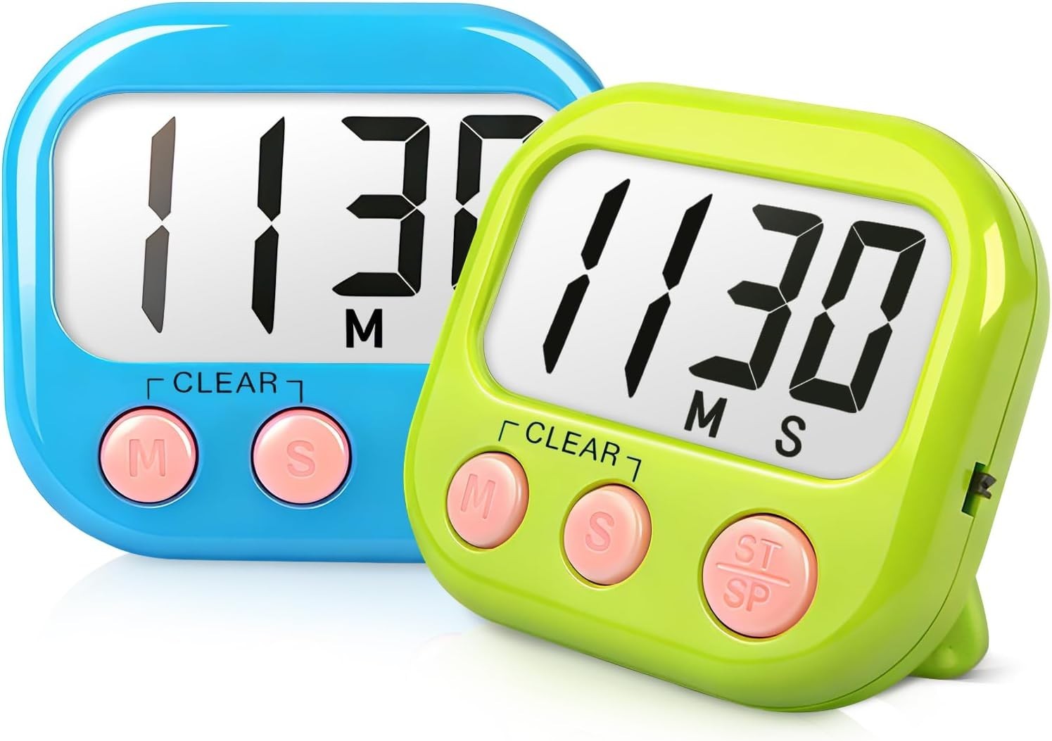 Versatile Classroom Digital Timer Set - Large Display, Magnetic Back, 99 Minutes
