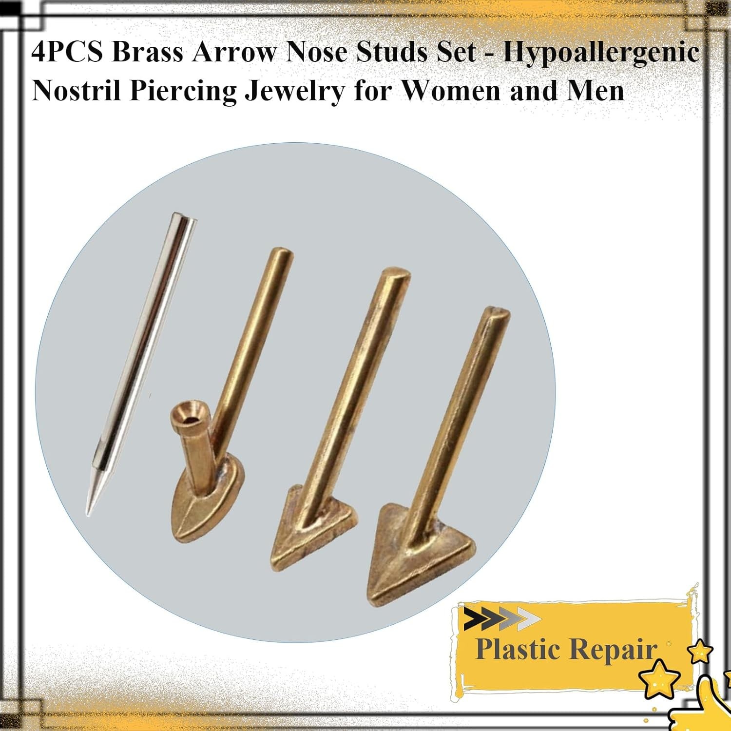 4 Pcs Copper Plastic Welding Tips for Soldering Iron, Replacement Triangular ...