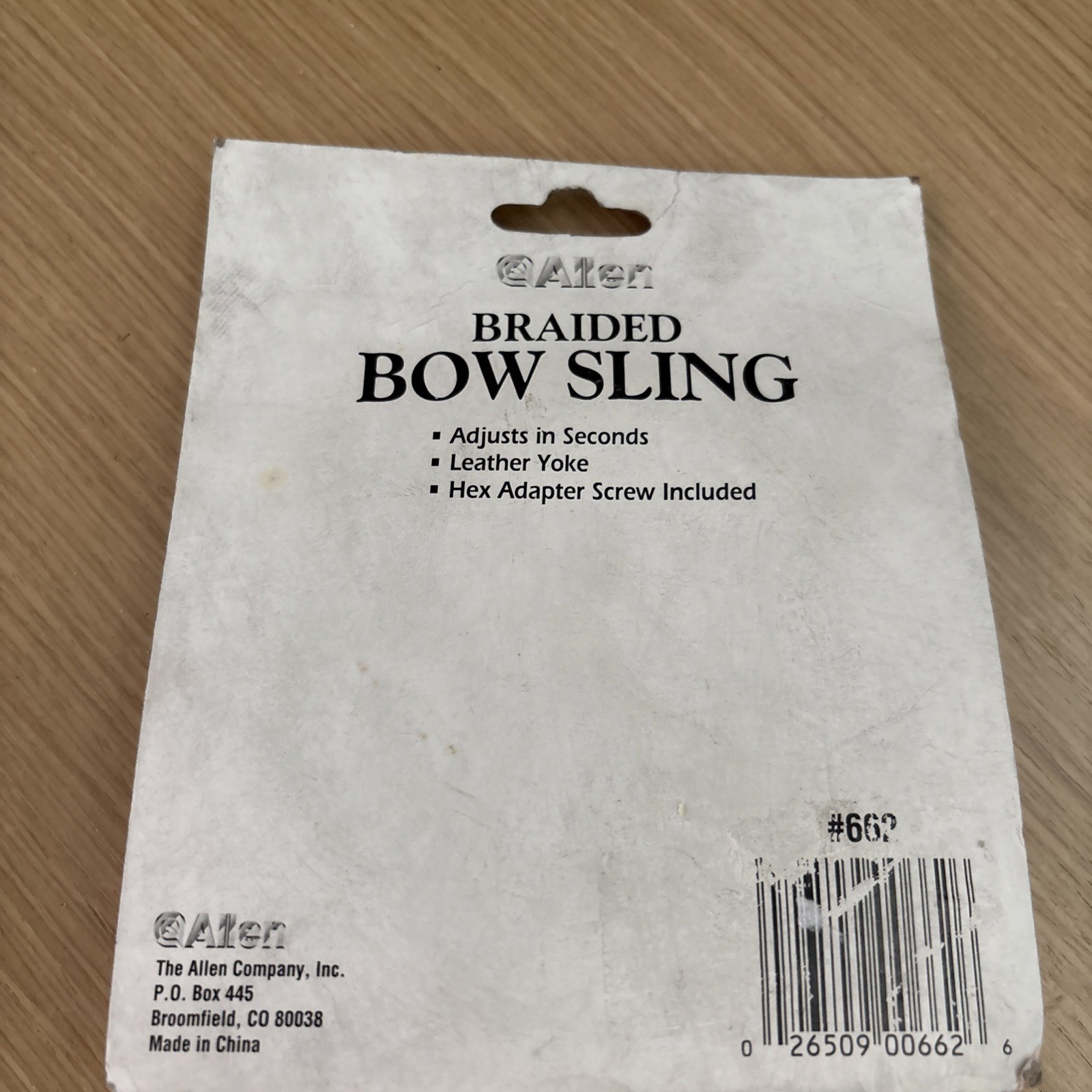 Allen Adjustable Braided Bow Sling NIP Bow Hunting