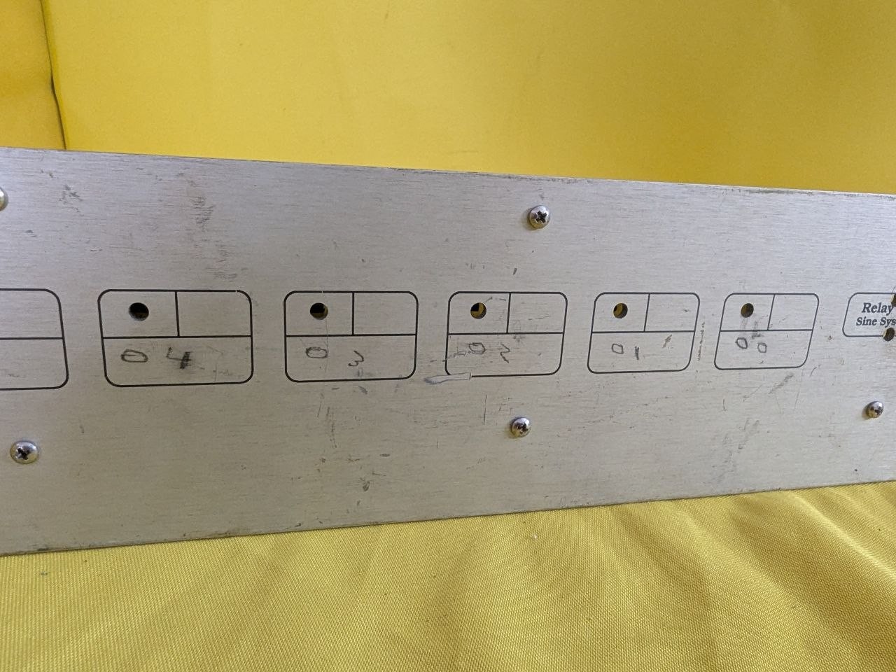 Sine Systems RP-8 Relay Panel 8 Channel Rack Mount Board Untested RE