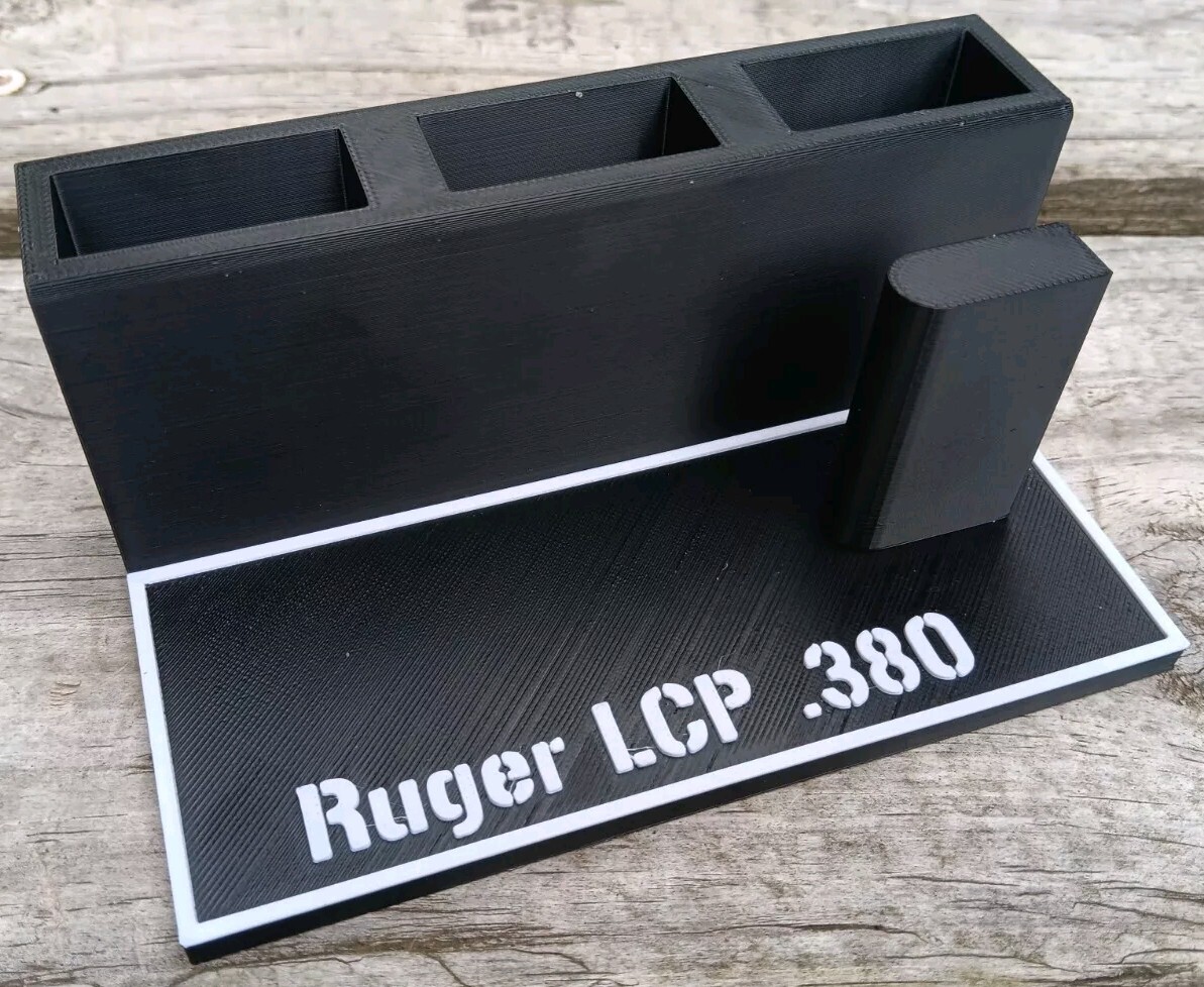Ruger LCP .380 ACP Pistol Stand Black Display Stand Magazine Holder