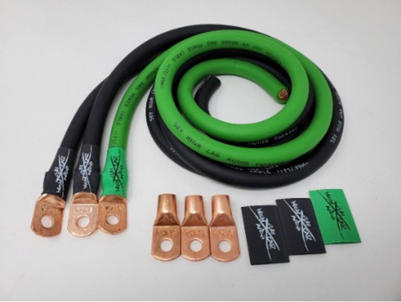 Sky High Car Audio 1/0 CCA Big 3 GREEN