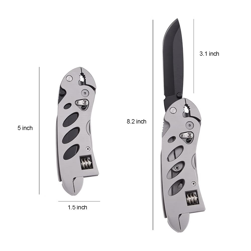 Multitool Wrench With 7 Tools/pliers/wire Cutter/flat Screwdriver/phillips Screw