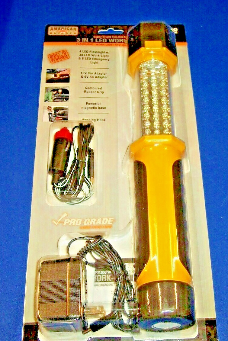 American Builder Flashlight with Flashing Emergency  Light, , and Magnetic Base