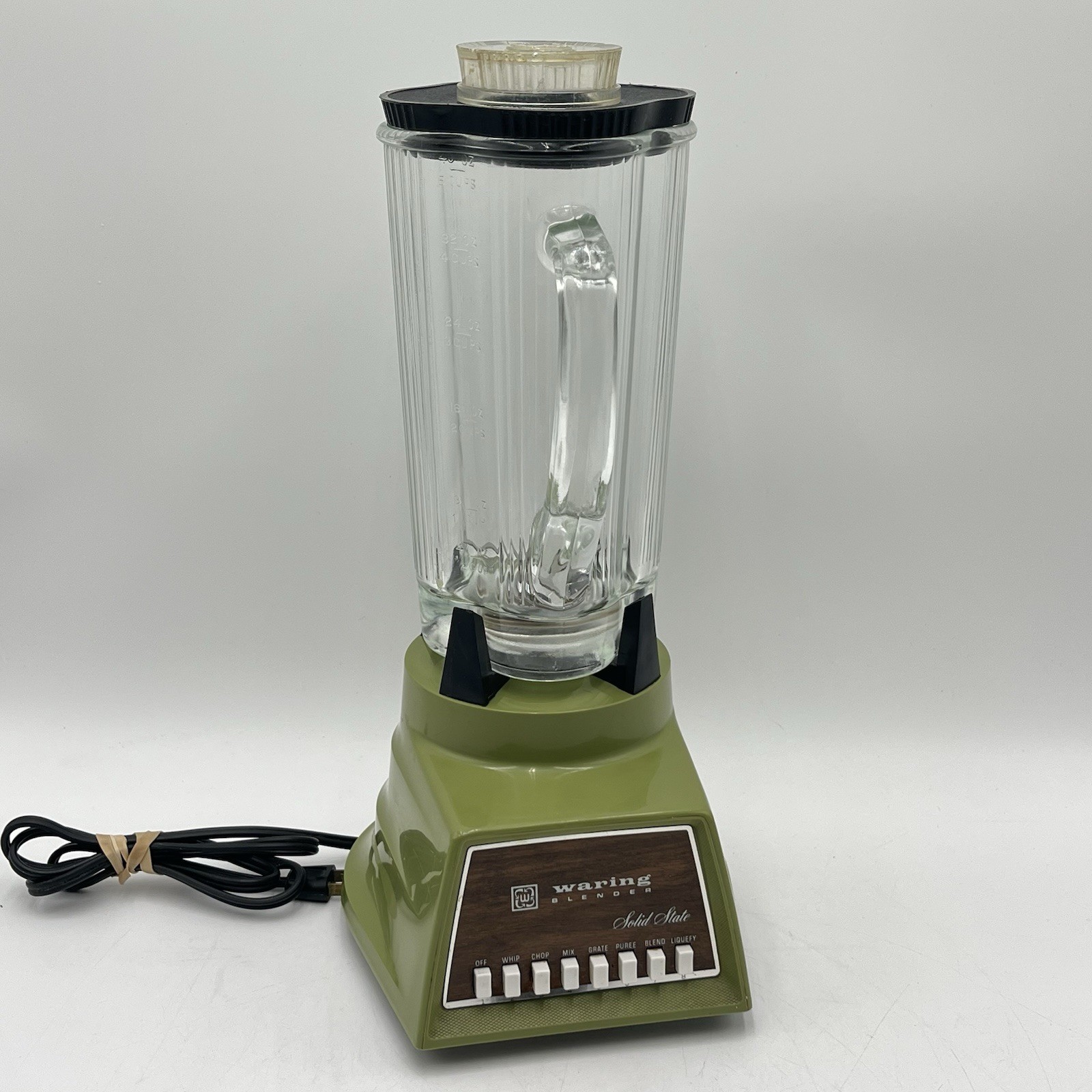 VTG Yellow Waring Blender Solid State 1186 CC-8 TESTED WORKS  Base and Pitcher