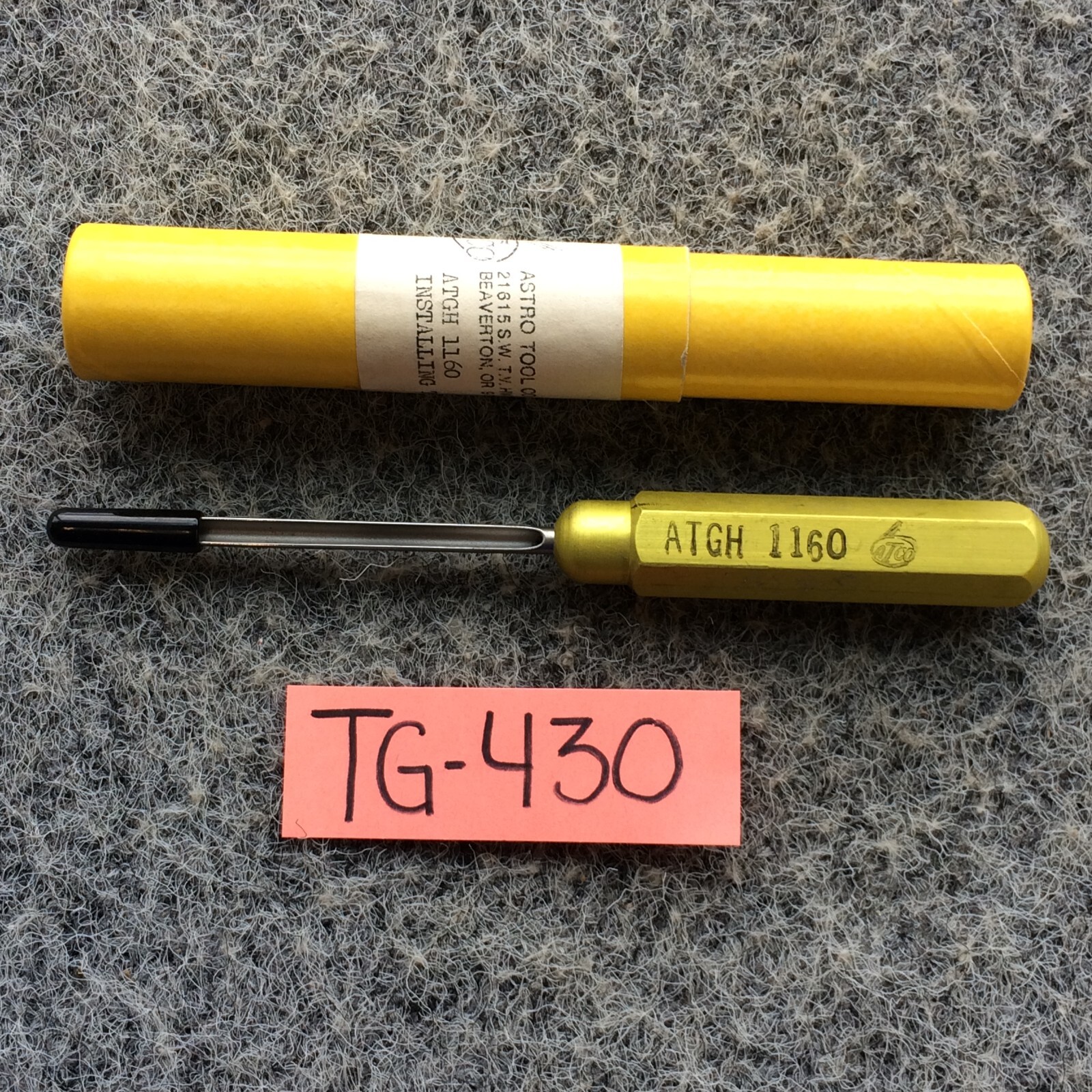ASTRO TOOL CORP INSTALLING TOOL ATGH 1160 Positioner  Crimp Tool Crimper Turret