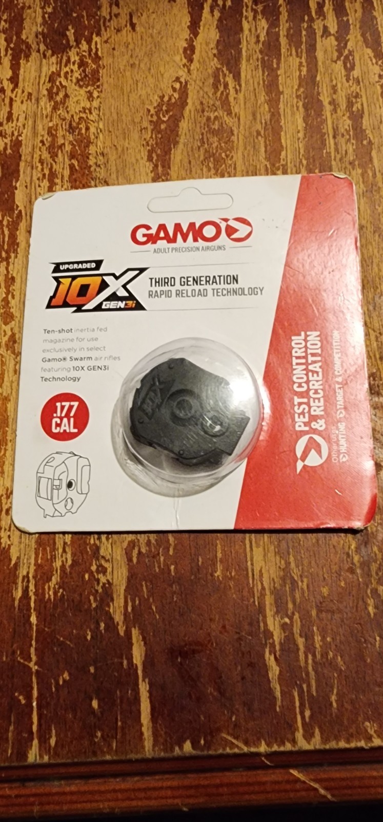 Gamo 10X GEN3i .177 Inertia-Fed 10-Shot Magazine For Gamo GEN3i