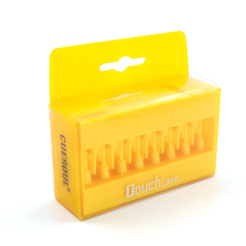 CUESOUL TOUCH-Point Dart Soft Tips withTouch Dart Case Tool-Yellow