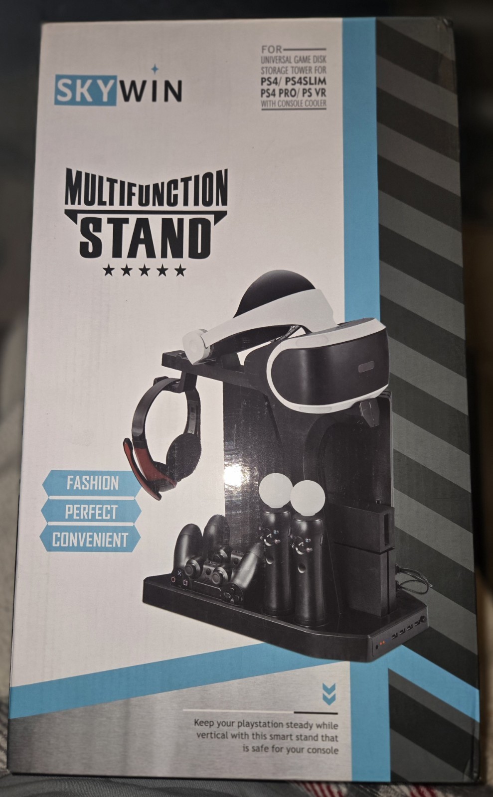 SKYWIN Multifunction Stand For PS4/OS4 Pro/ PS4 Slim/ PS VR Model SVR-717