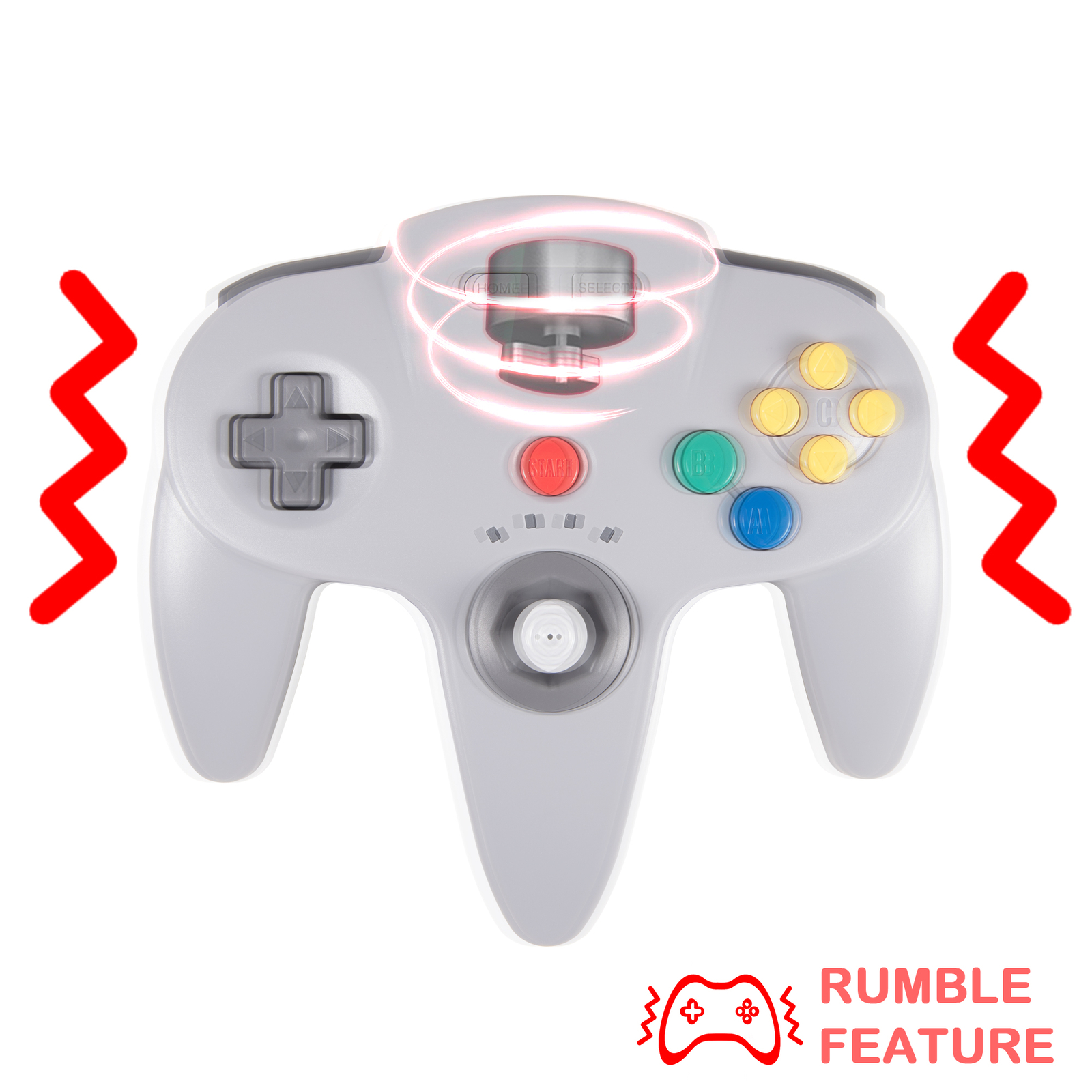 Wireless N64 Controller for N64/ Nintendo Switch PC Mac Win w/ USB& N64 Receiver
