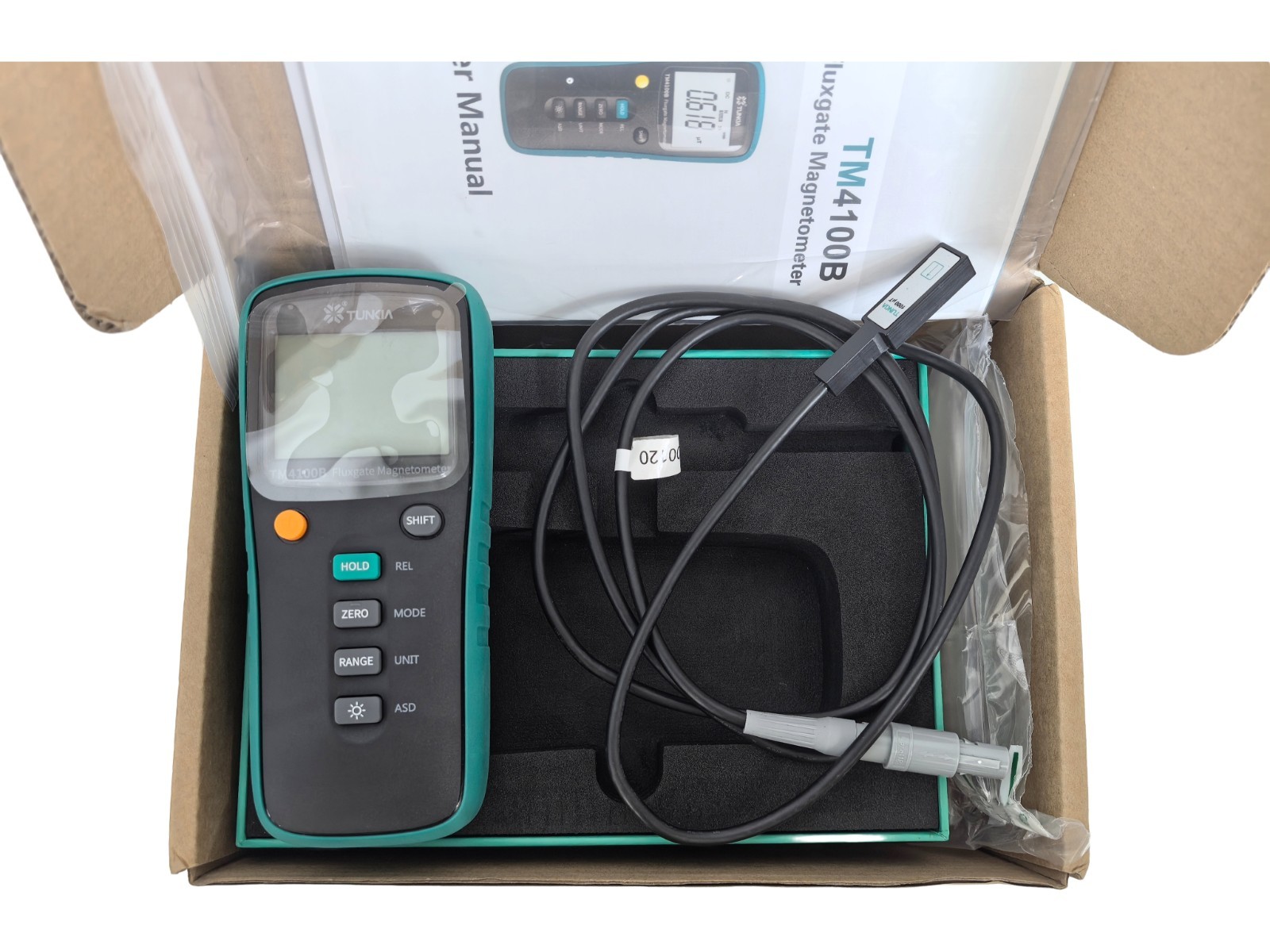 Handheld Single-Axis Fluxgate Magnetometer with Range 0-100μT Accuracy Class 2