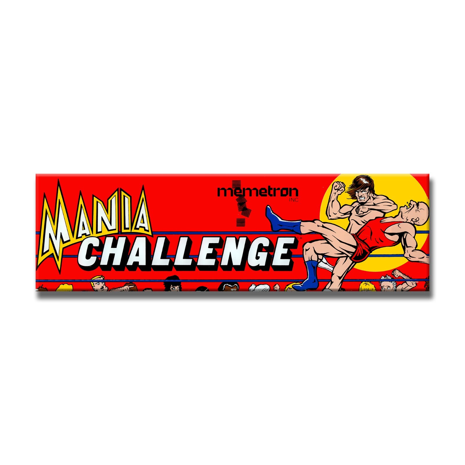 Mania Challenge Premium Arcade Marquee Restoration Backlit Sign Insert