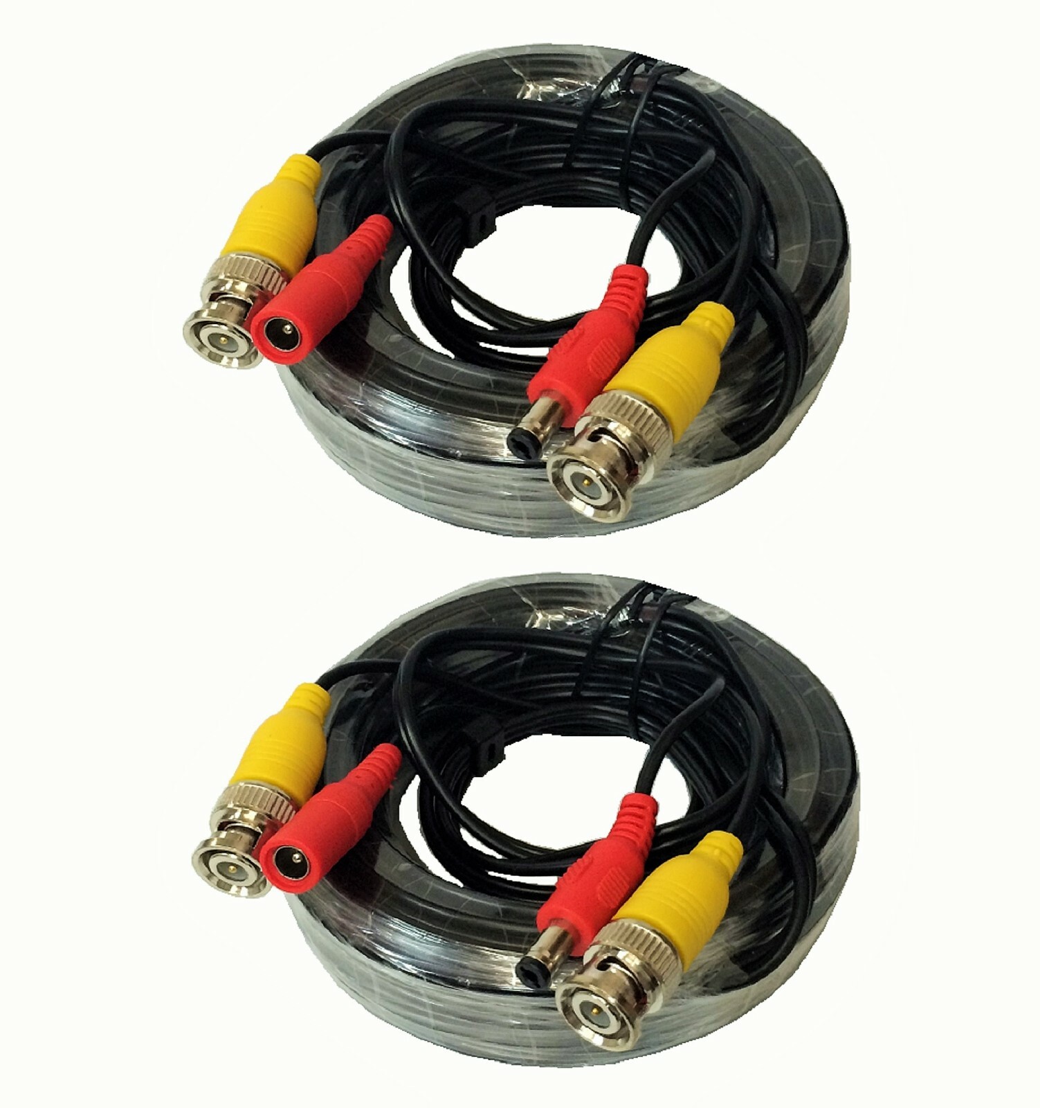 Lot 2 All-in-one 4K 8MP 30Ft(10m) 2.1mm Power & Video BNC Cable