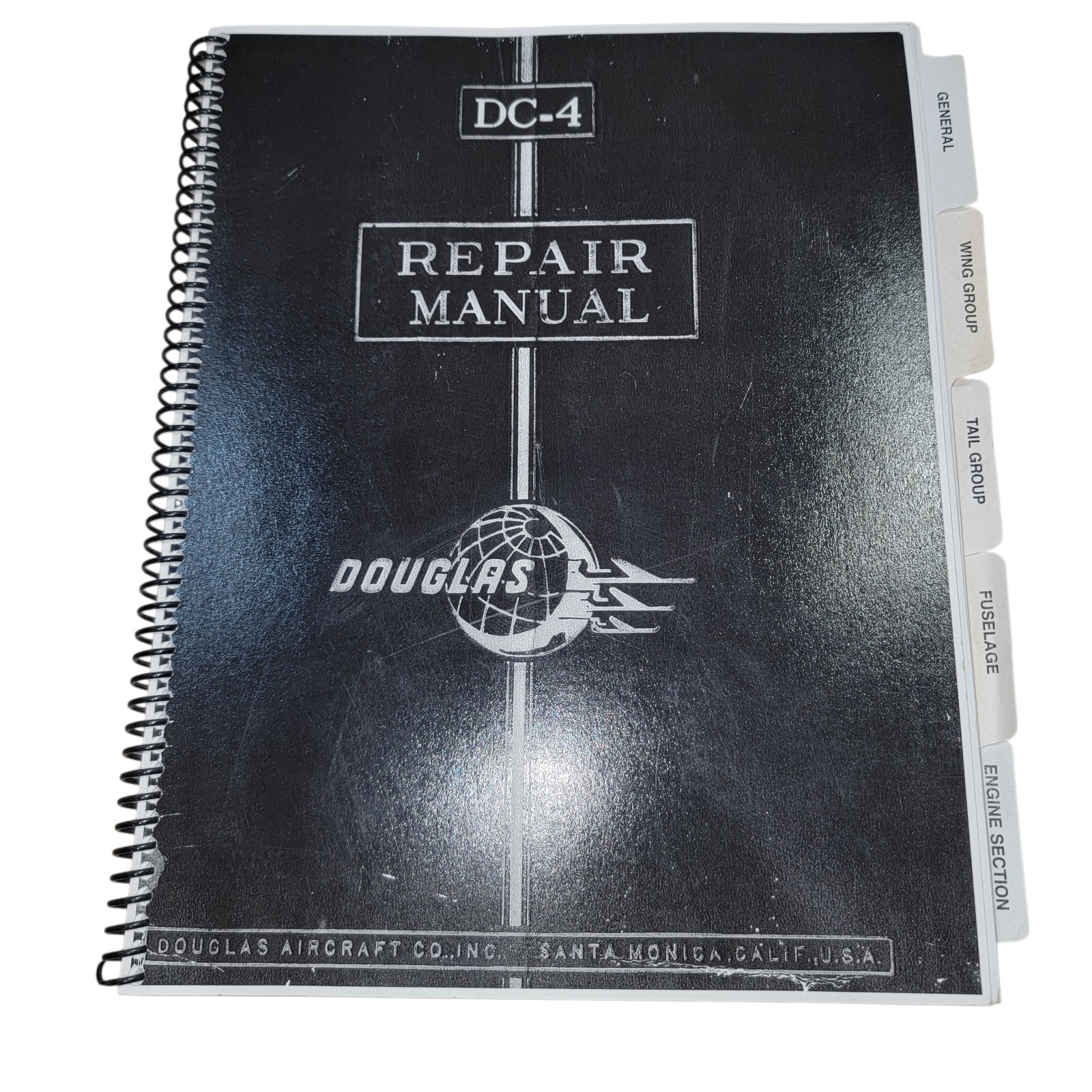 1947 Douglas DC-4 Aircraft Structural Repair Manual C-54 Skymaster Aviation Tech