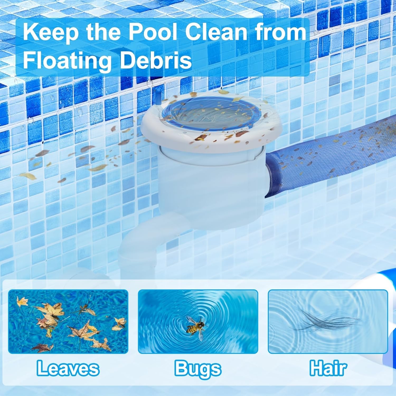Automatic Pool Skimmer and Cleaner for Inground Pools