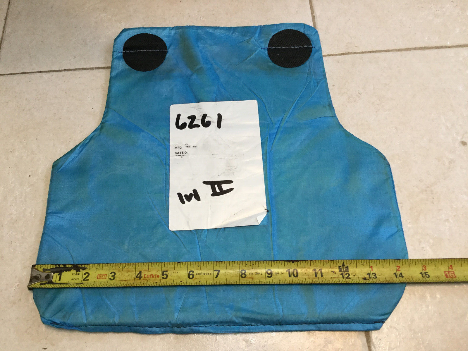 bullet proof  lvl II body armor ballistic  armor in fair to good condition
