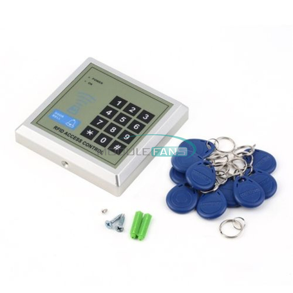 500 User Entry Door Lock Access Security RFID Proximity Control System +180 Keys
