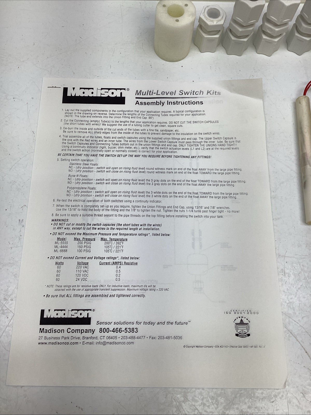 Madison Multi-Level Switch Kit ML-8888 NIB