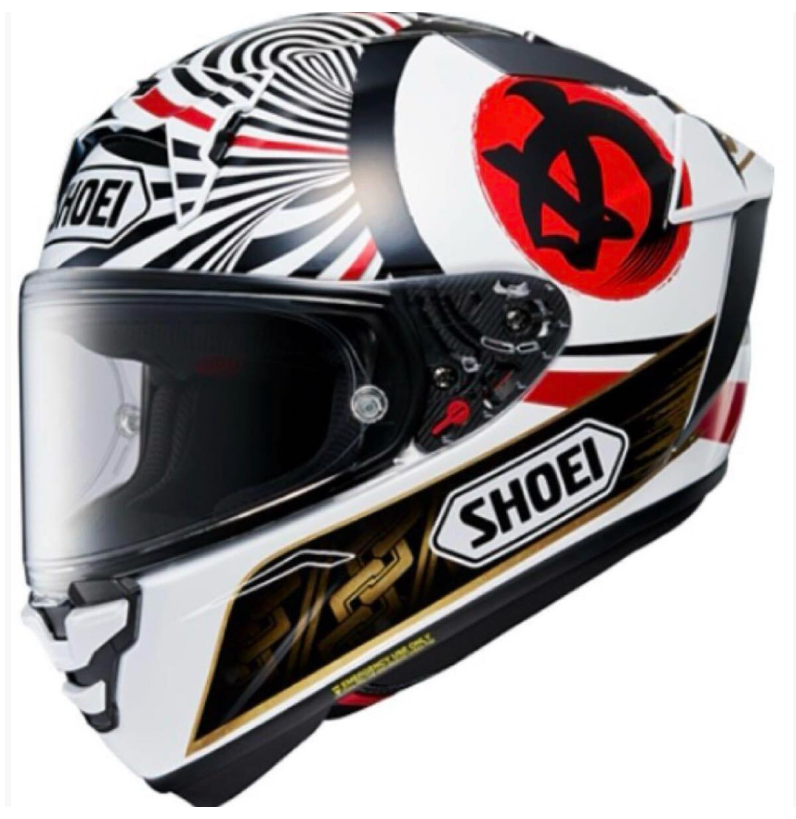 Shoei Full Face Motor cycle Helmet X-fifteen X-15 MARQUEZ MOTEGI4 Size:XL