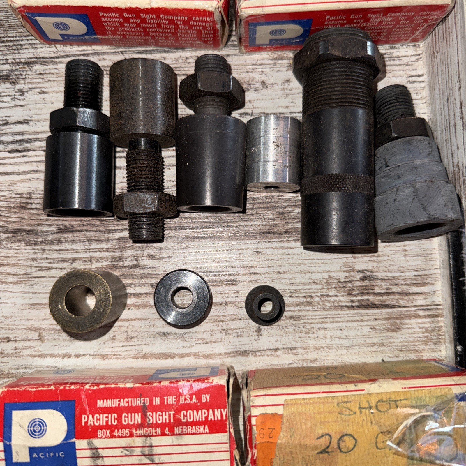 Lot Of Gun Accessories Pacific Powder Bushing Crimp Dies, Redding Taper Crimp