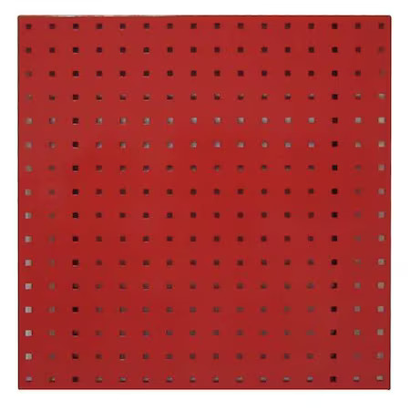 Square Hole Pegboard, 24X24, Red, Pk2,  5Tpc0