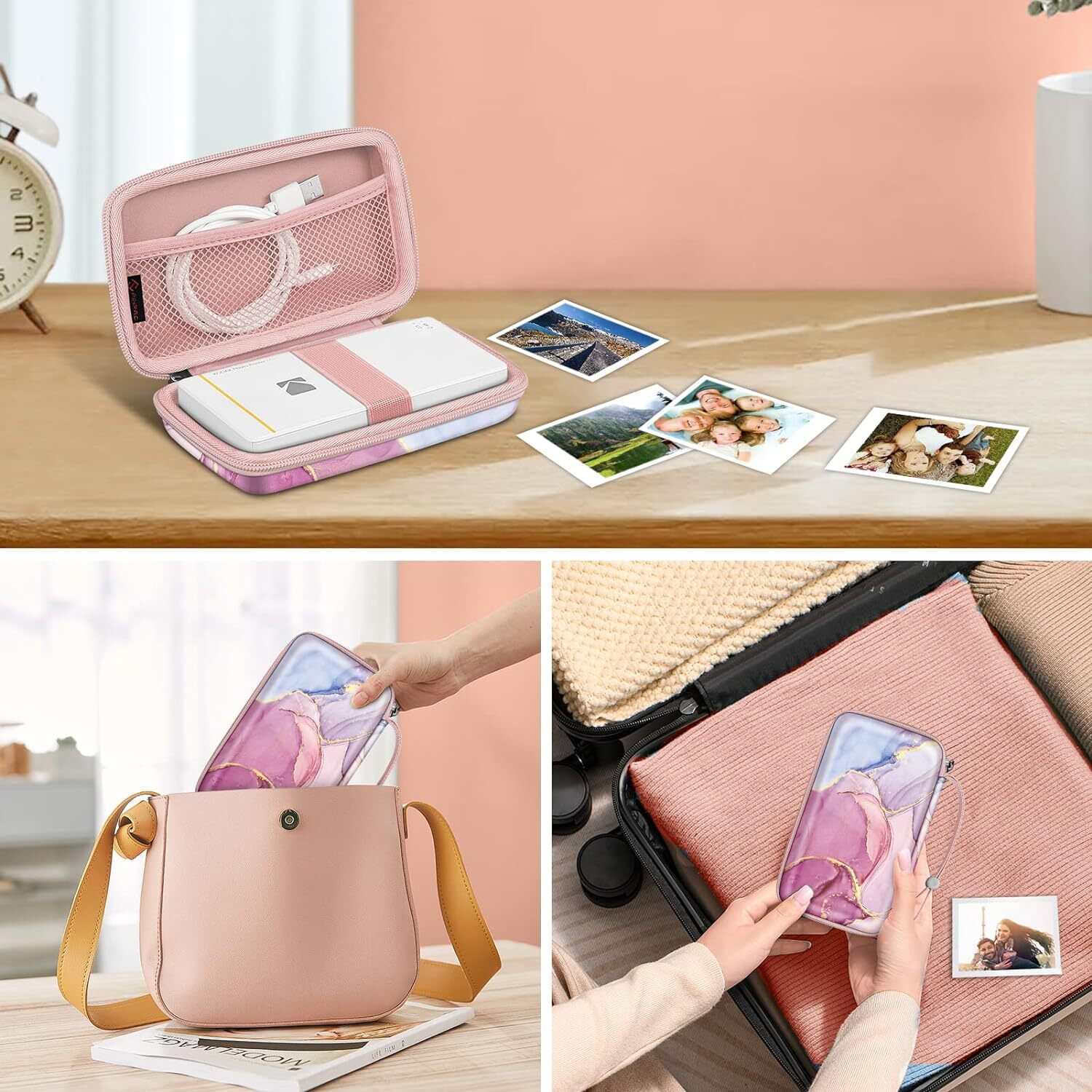 Case for Kodak Step/ Kodak Mini 2 HD/ Kodak PRINTOMATIC Shockproof Hard Shell