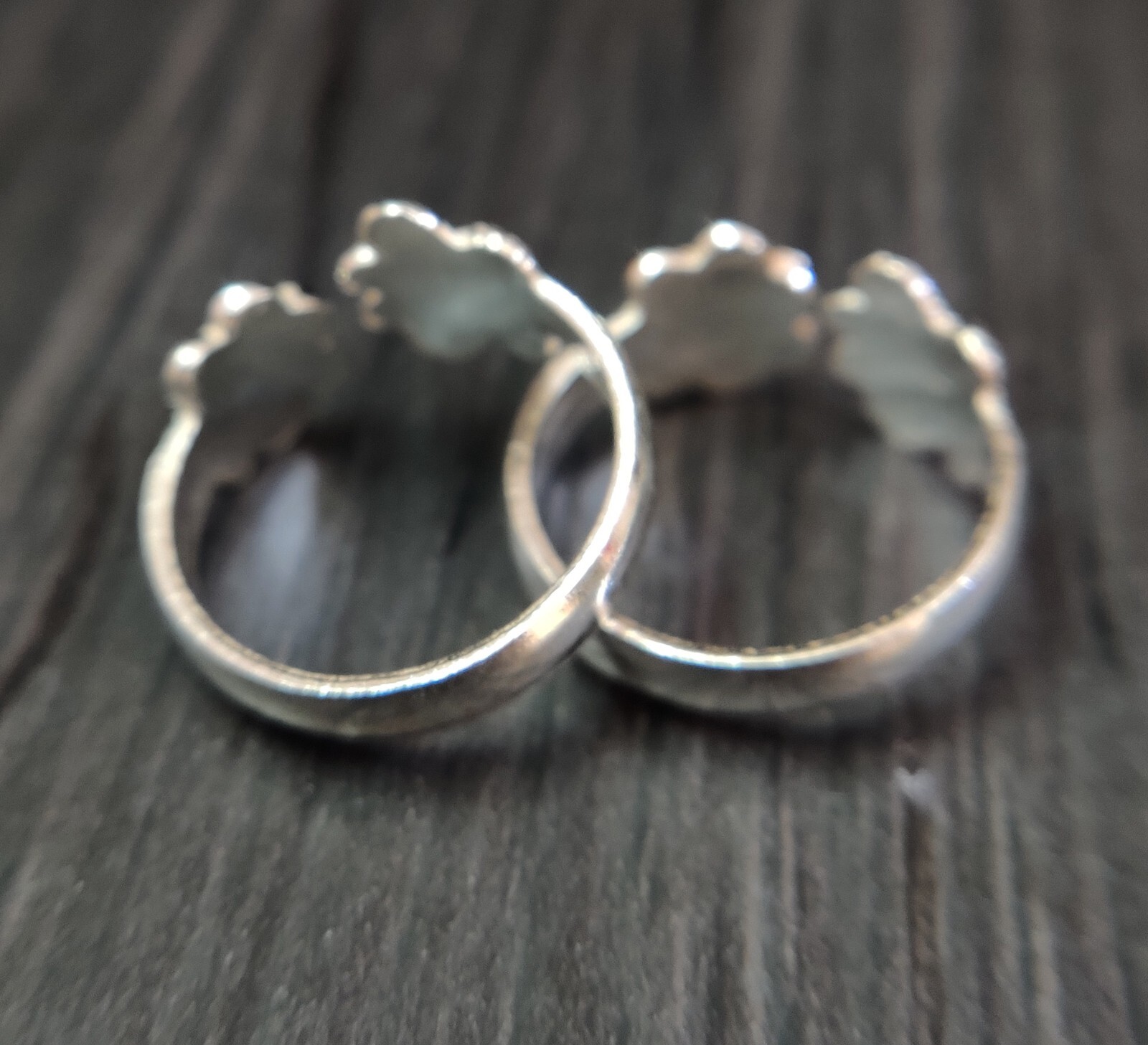 925 Sterling Silver Star Butterfly Enamel Toe Ring Adjustable Flower Toe Ring