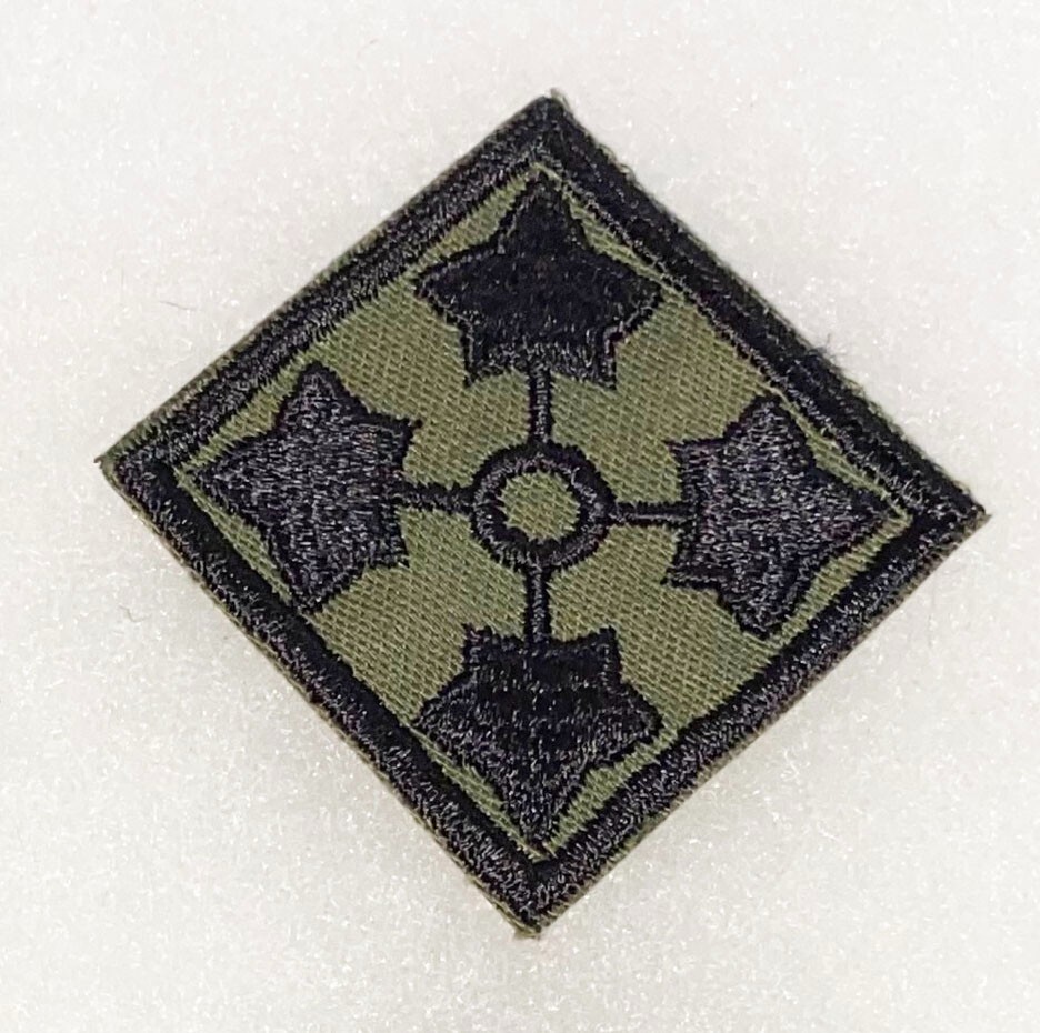 VN Era 4th Division Subdued On Twill Patch