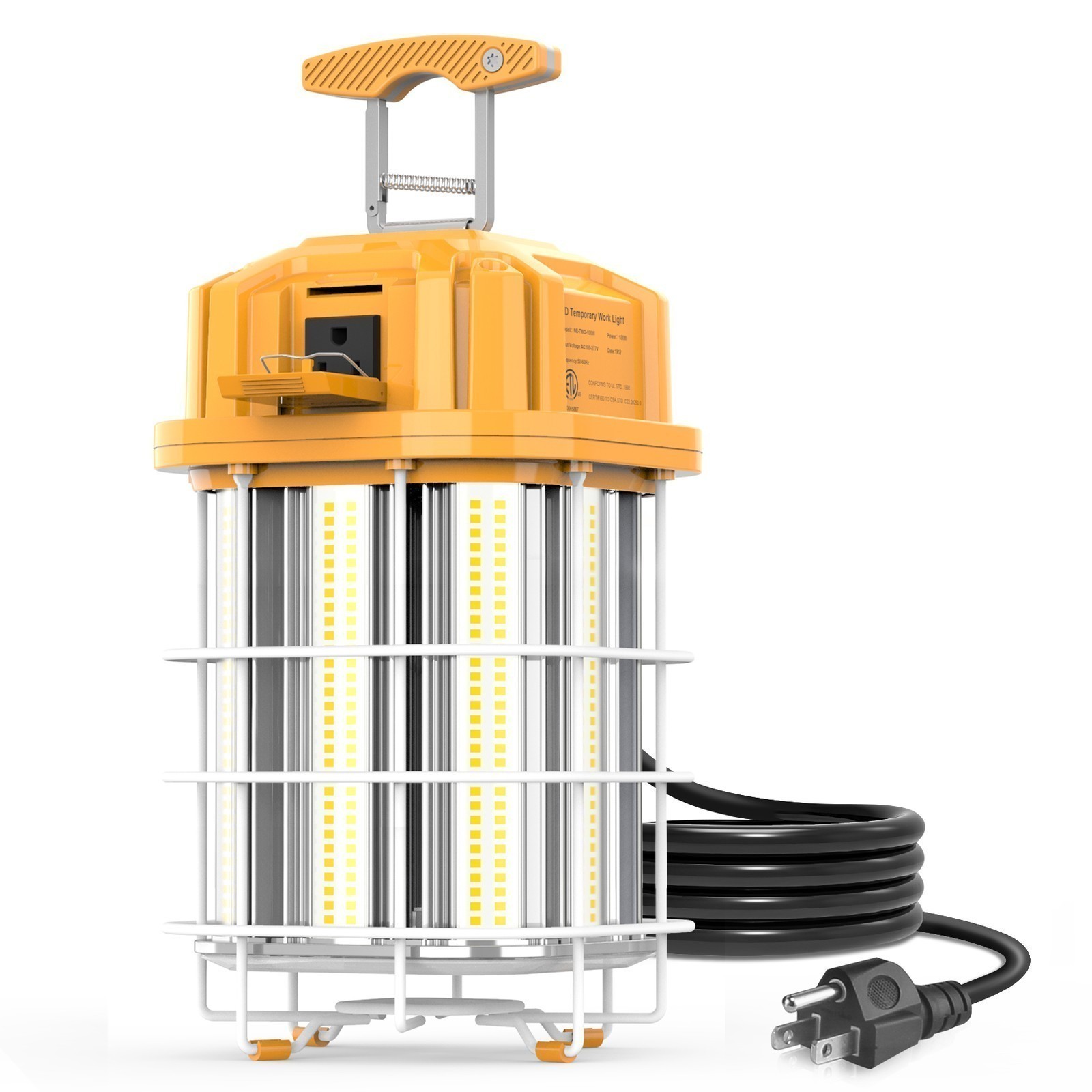 Linkable 150W LED Temporary Work Light Construction Jobsite Light 5000K Daylight