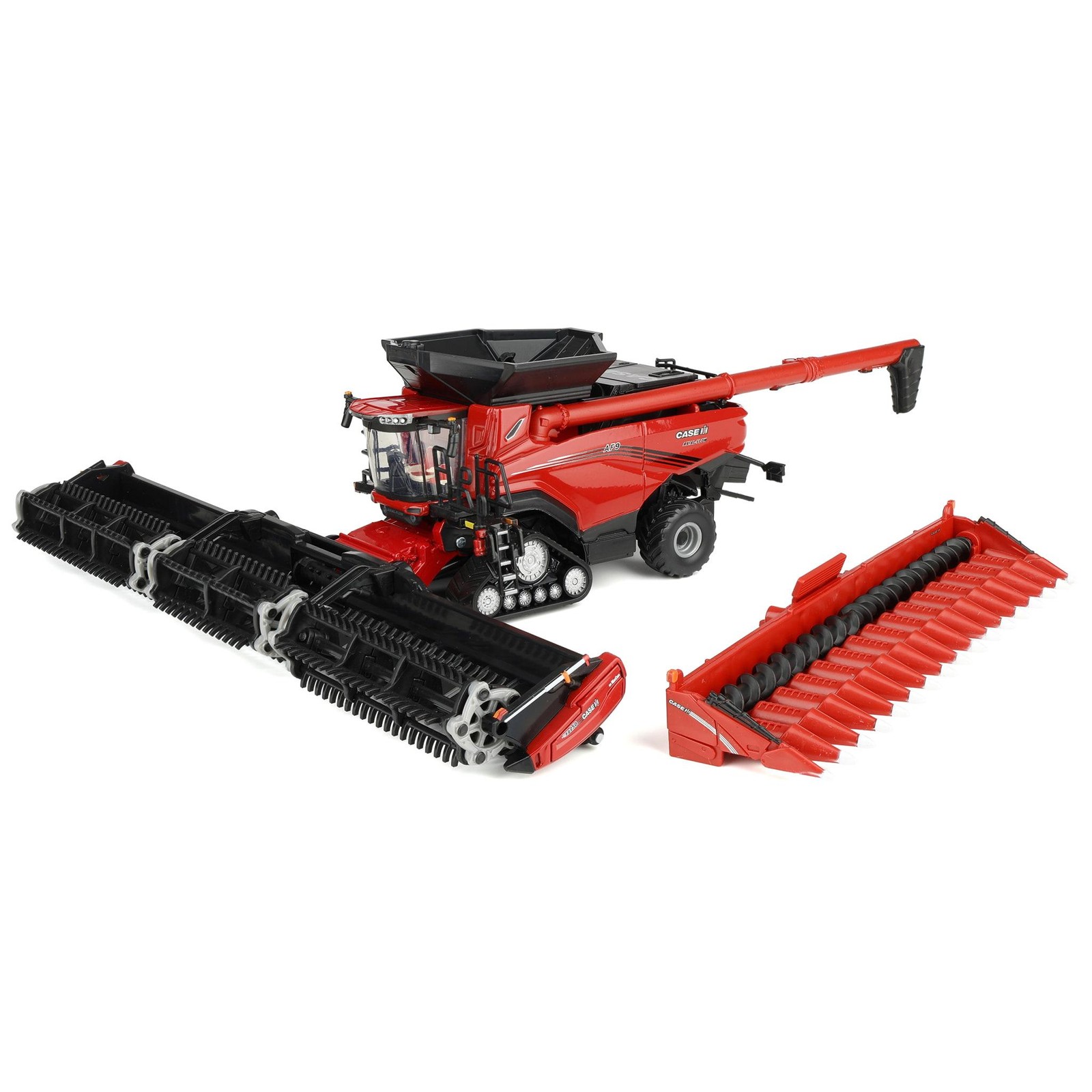 1/64 Case IH Axial-Flow AF9 Tracked Combine with Corn Head & Draper Head,  44505