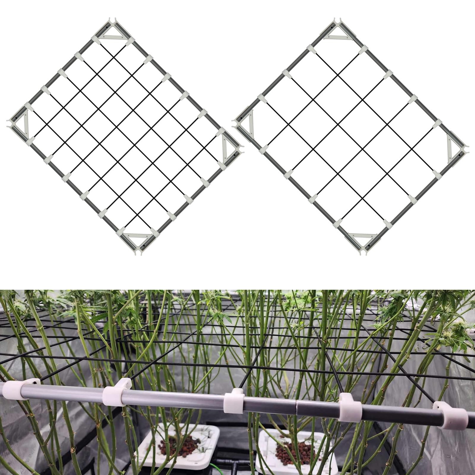 POTLAB® Advanced Scrog net 2x2.5 Flexible Elastic Trellis Netting Plants Su