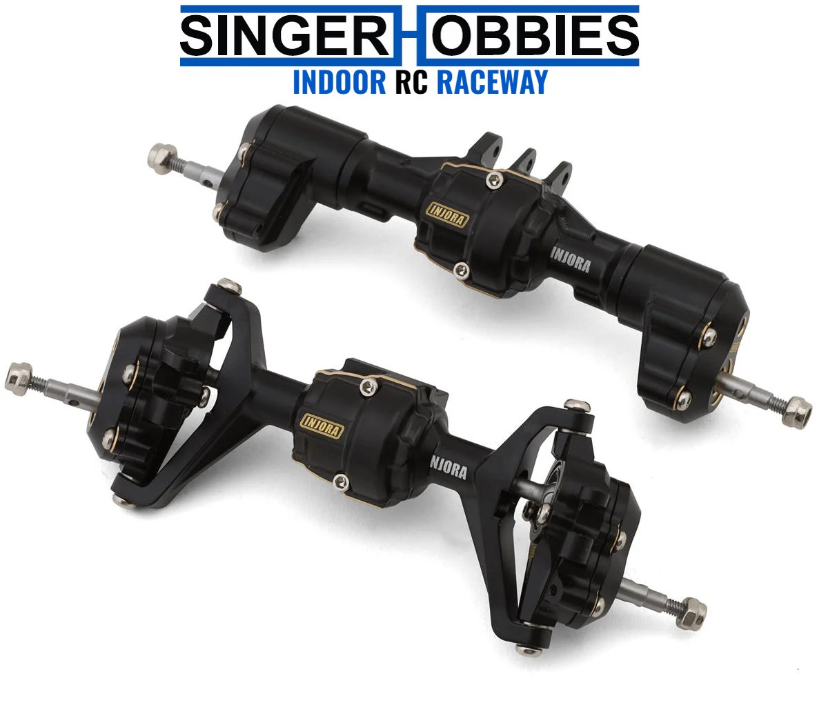 INJORA ASC18-26FR Ascent-18 Aluminum Front & Rear Portal Axles Set 208g & Links