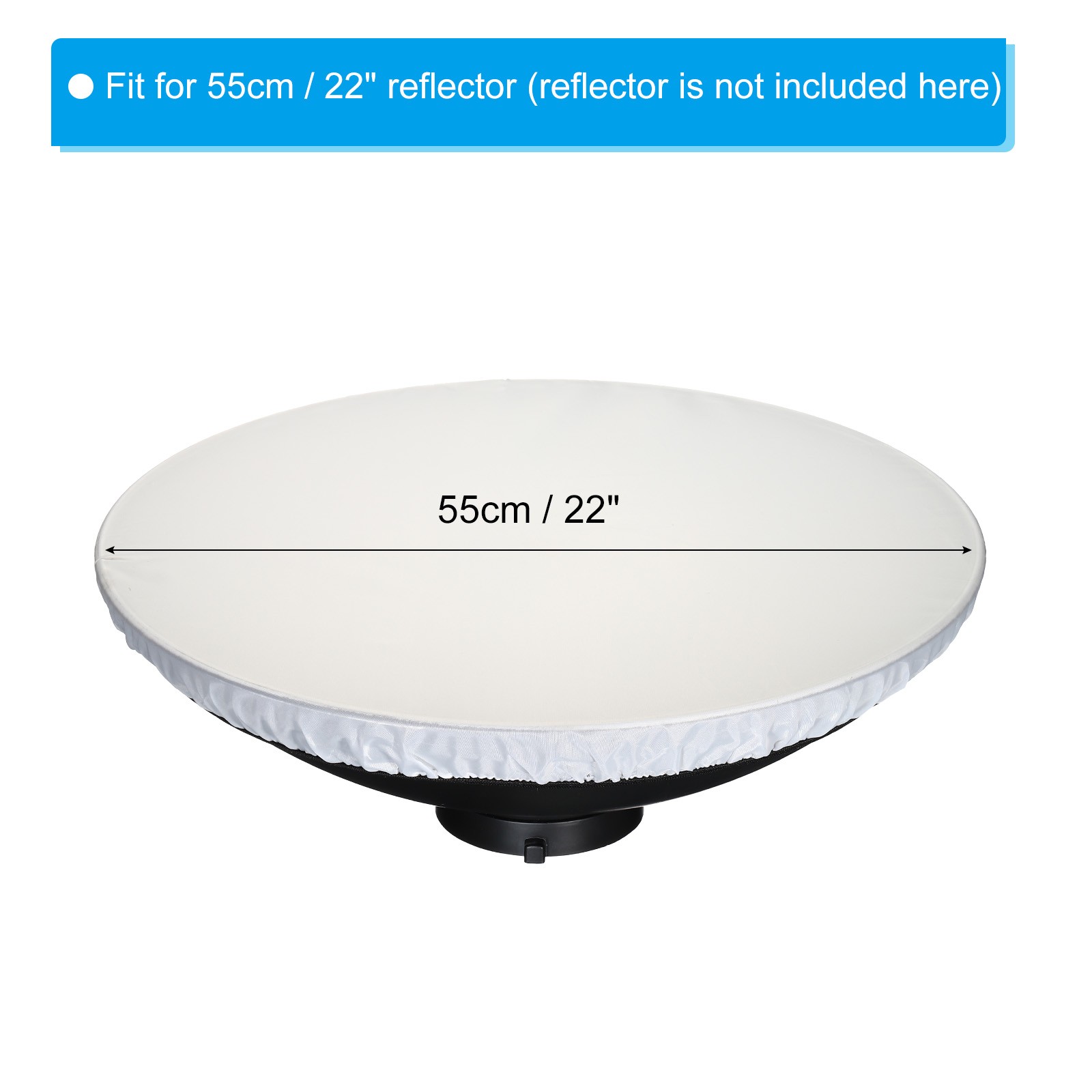 22" 55cm soft diffuser lamp cover, 2pcs fabric diffuser, white