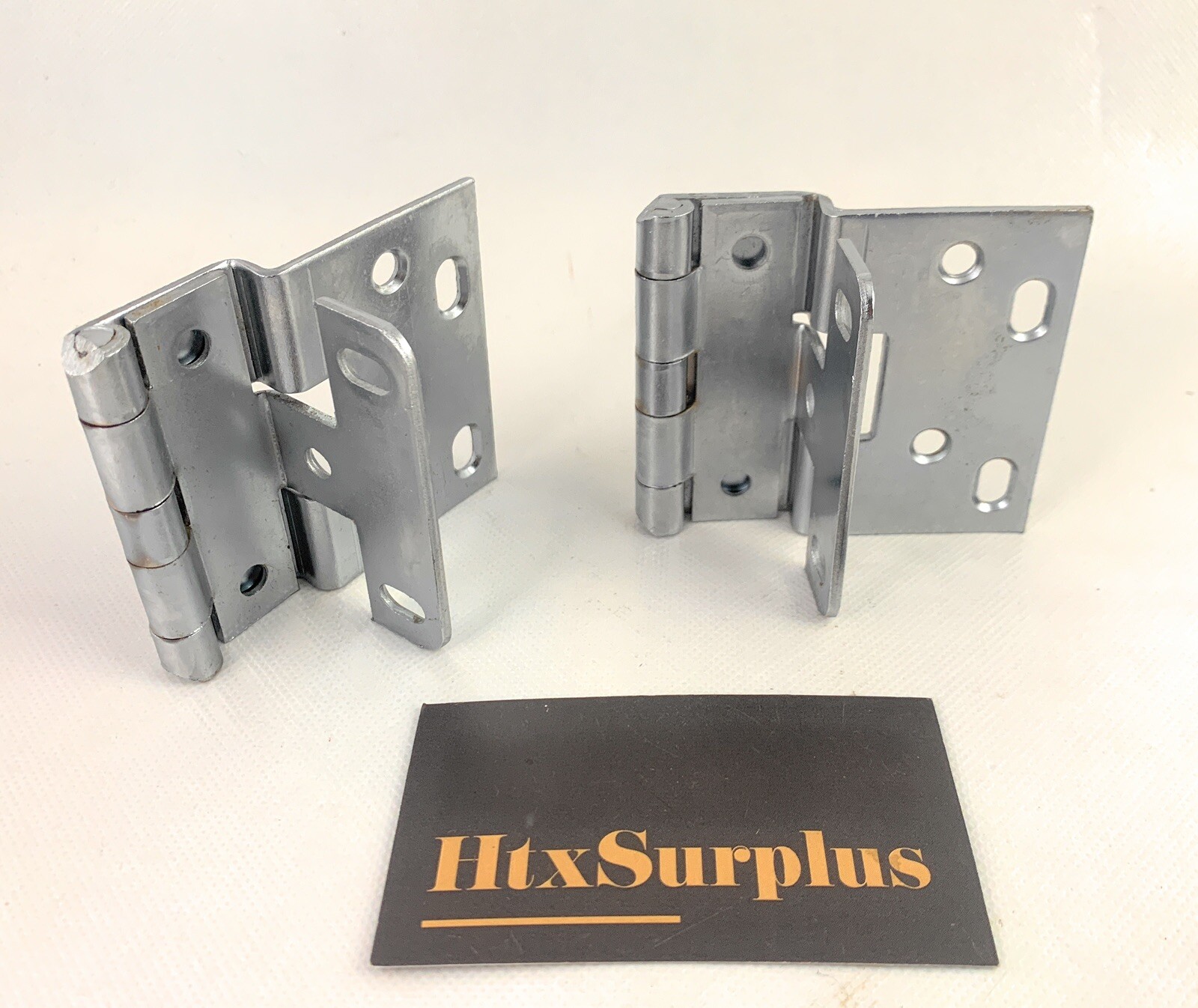 🌟(2 Pack) RPC Institutional 5-Knuckle Overlay Hinge, 13/16" Thick Door, Chrome