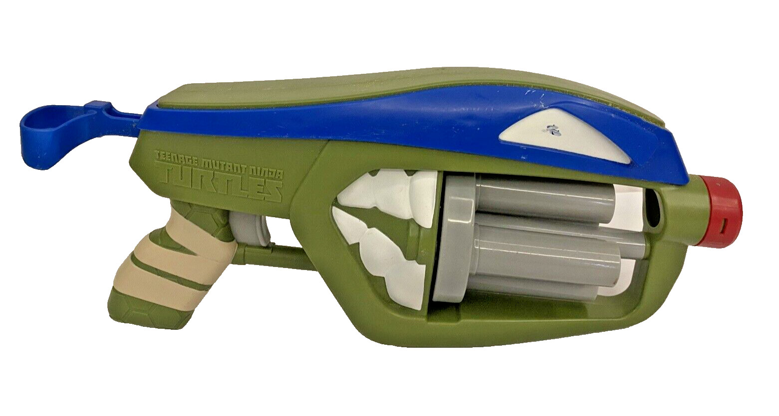 Teenage Mutant Ninja Turtle Leonardo T Blasts Quad Shocker Dart TOY Gun Used