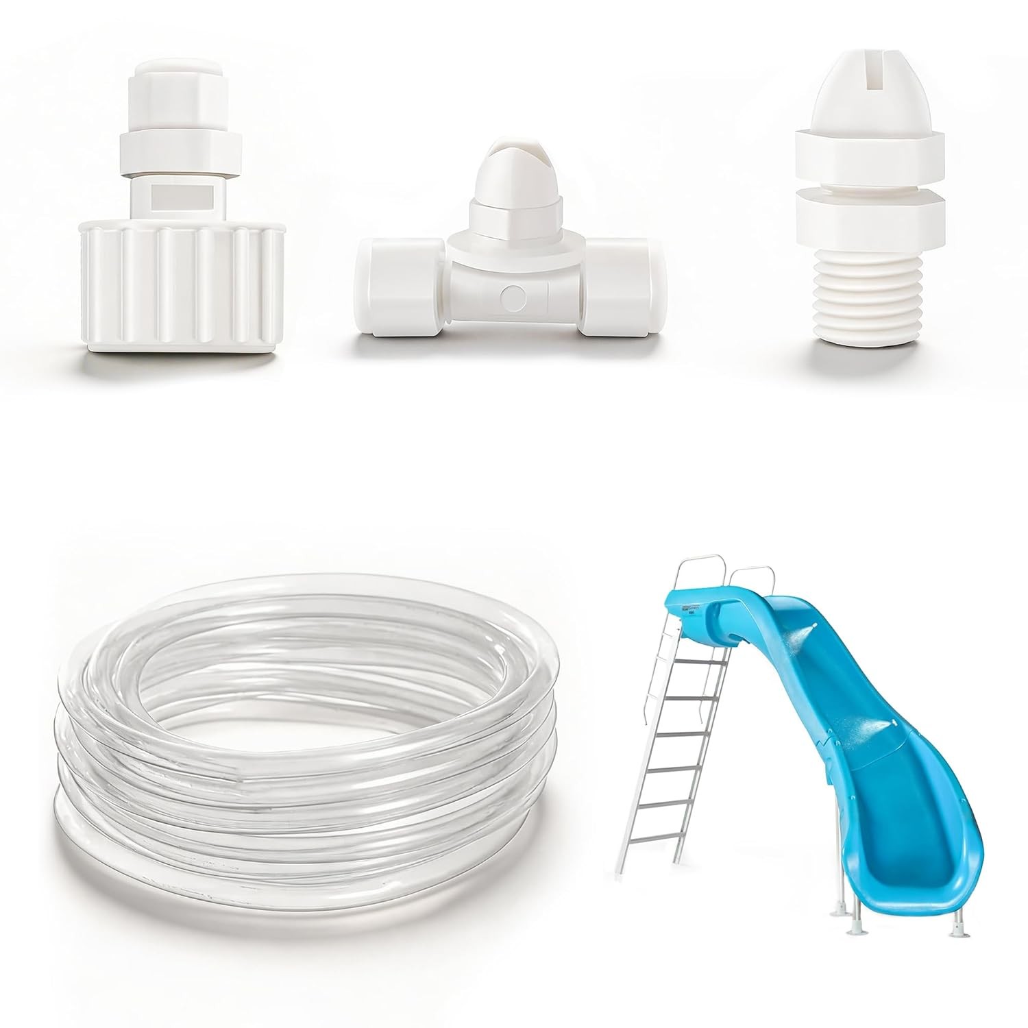 Inground Pool Slide Kit Water Tubing Sprayer Hose Accessory Sale for Pools