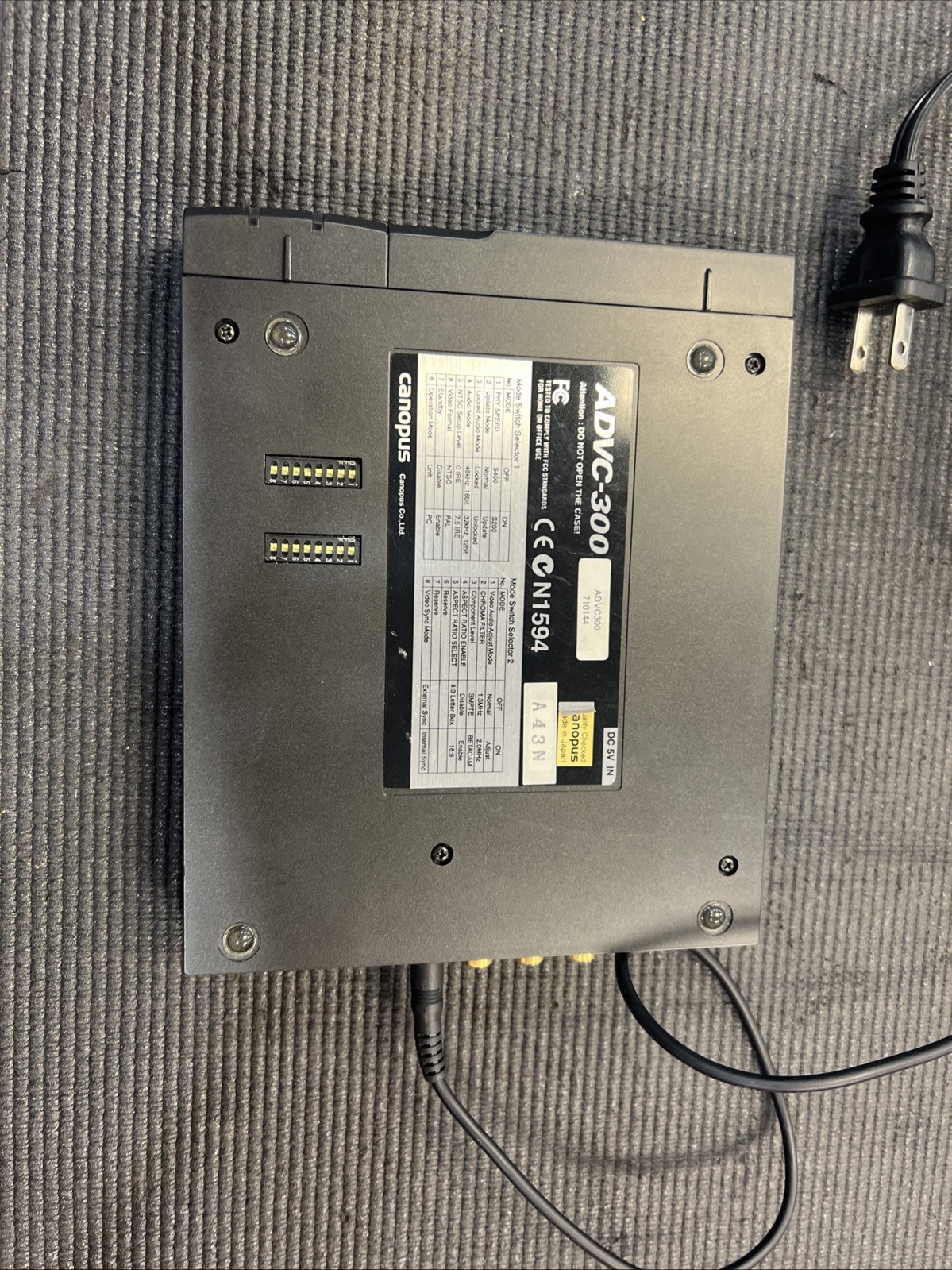 CANOPUS ADVC-300 ADVANCED DV CONVERTER