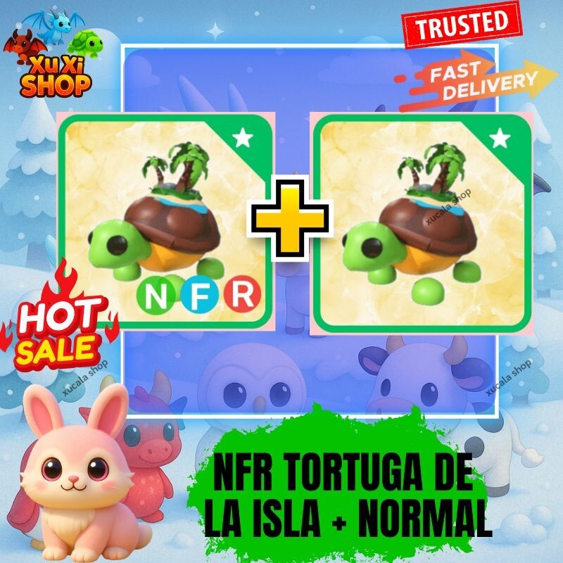 🐢🌴 Combo Neoon + FR + Normal Tortuga de la Isla Adopt Cheap Pet |Trusted Store