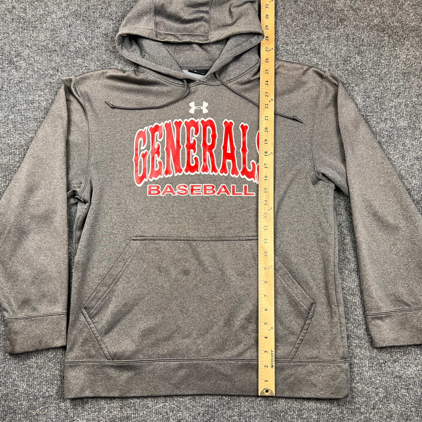 Jackson Generals Baseball Hoodie Adult Small S Loose Minor League Sweatshirt