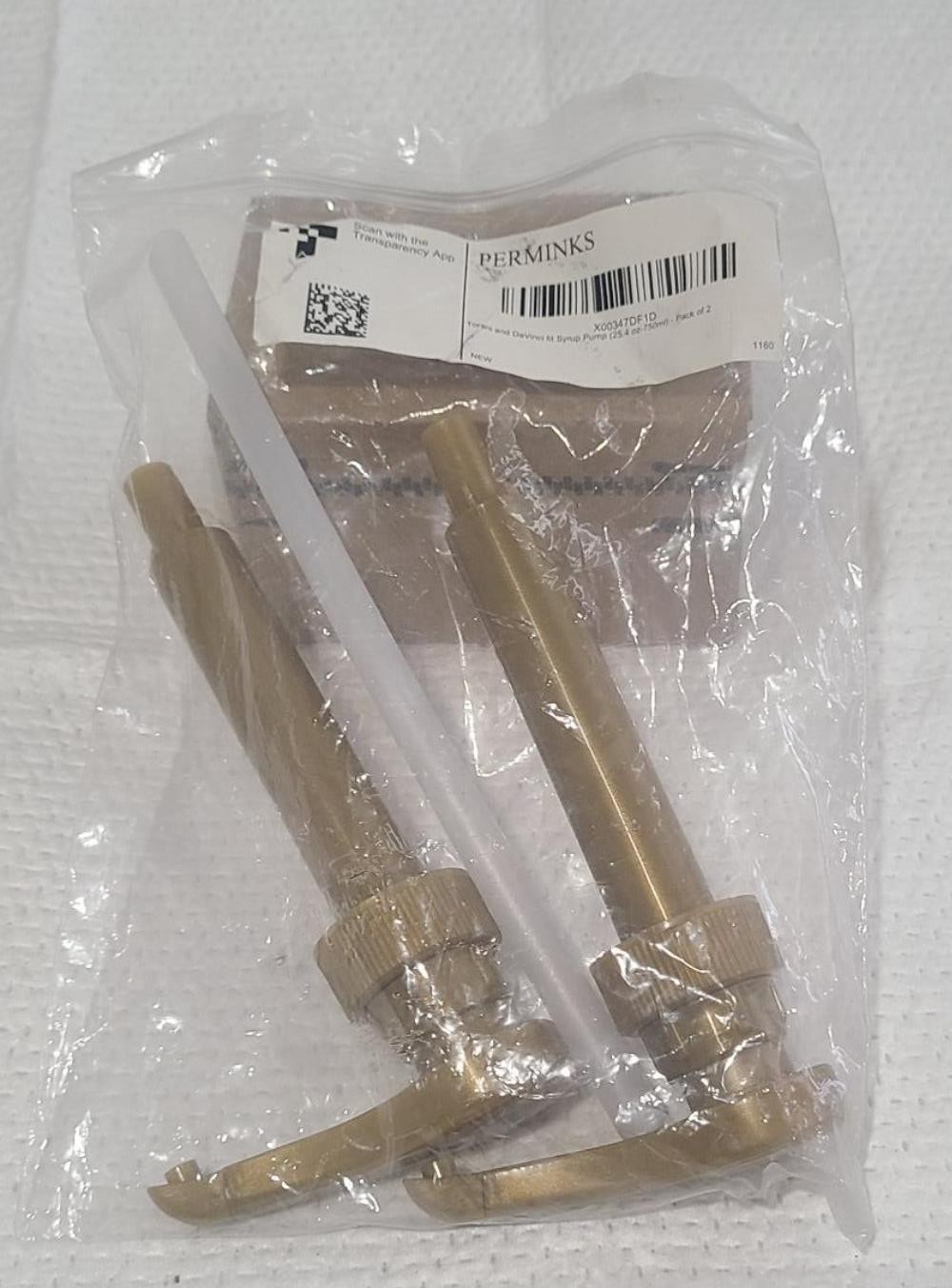 Torani and DaVinci Compatible Syrup Pumps (Set of 2)- fits bottles (25.4 oz-750m