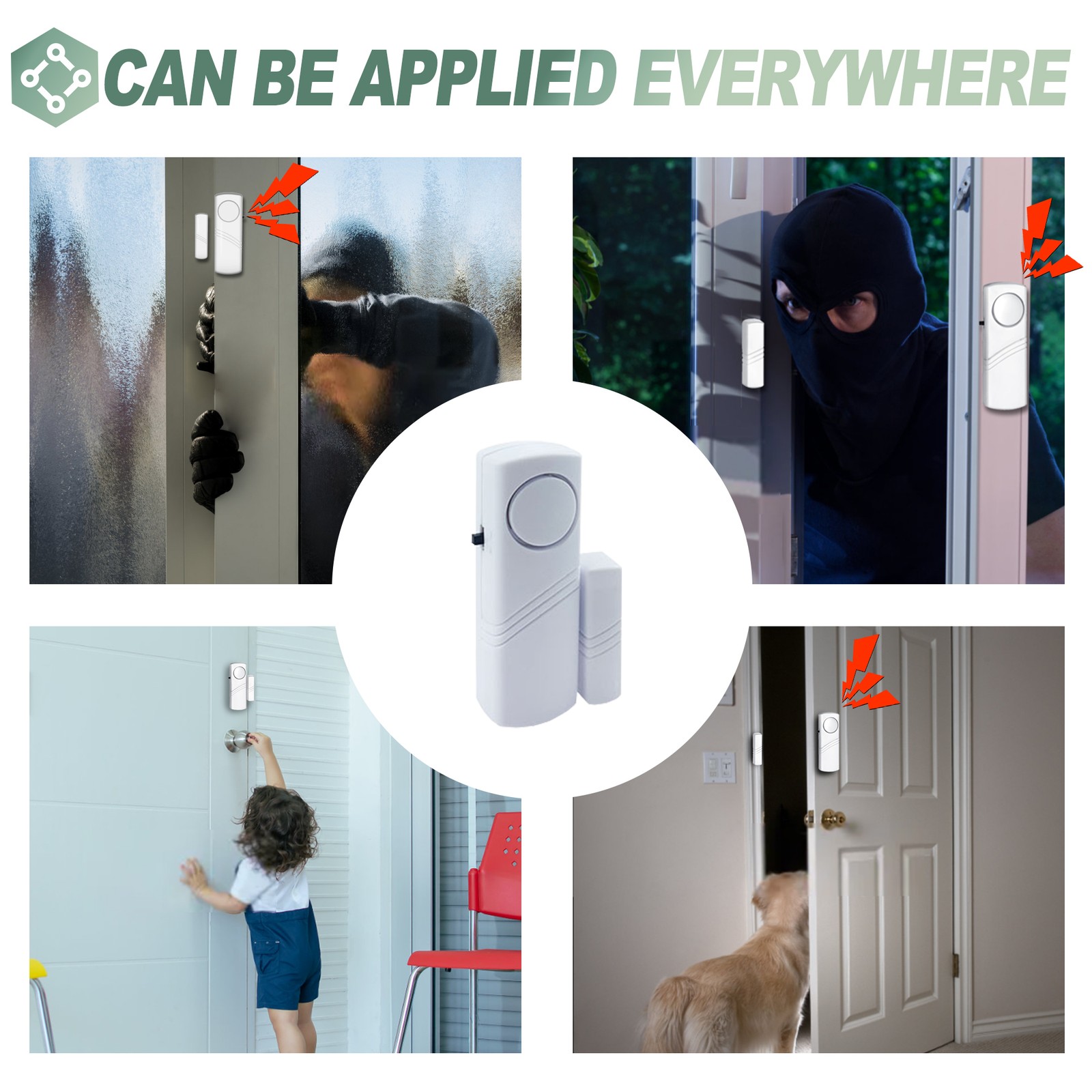 Wireless Window Door Sensor 5PCS 95dB Burglar Security Entry Alert